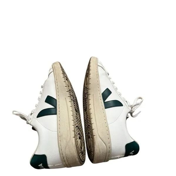 Veja Urca Sneakers White Leather Green Women’s 7 - Image 6