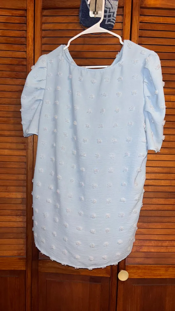 Blue Dotted Shirt Size L - Image 2