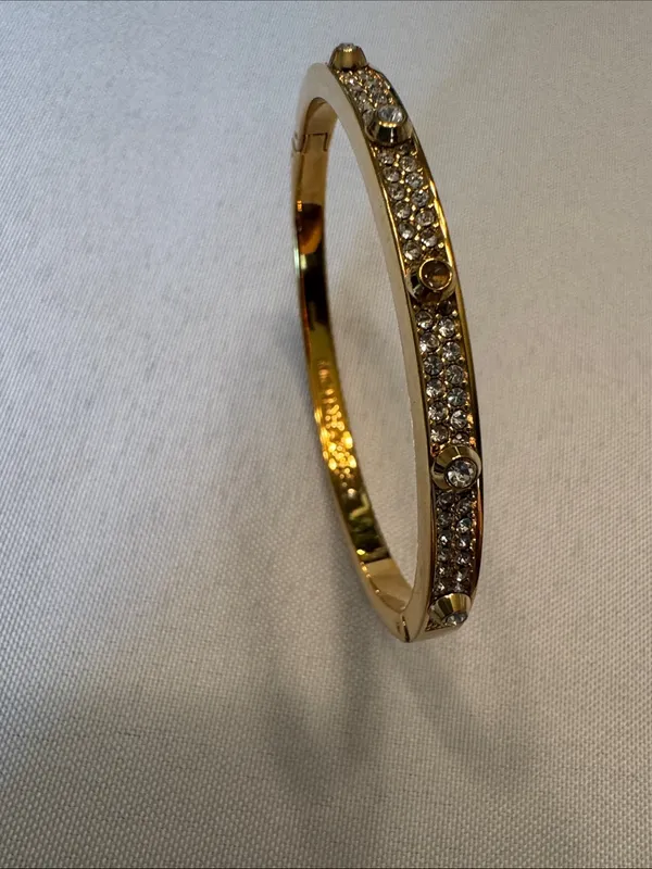 Michael Kors Gold Crystal Pavé Women's Bangle Bracelet - Image 3