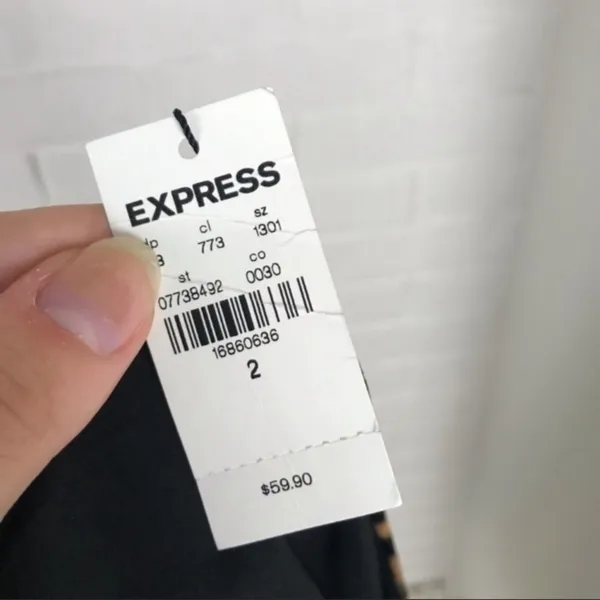 Express NWT Animal Print Peplum Mini Skirt - Image 5