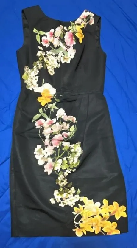 Brooks Brothers Floral Print Sleeveless Sheath Dress Size 0 - Image 2