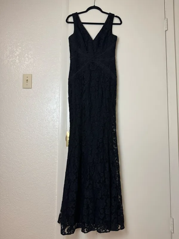Lulu’s My Forever Black Lace Maxi Dress Size M - Image 3
