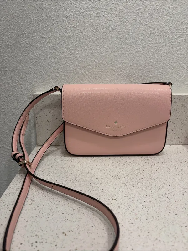 Kate Spade New York Sadie Leather Crossbody Purse in Light Pink EUC - Image 6