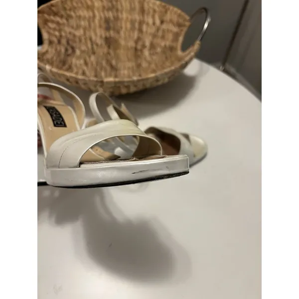CASADEI Opalescent STRAPPY HEELS SANDALS‎ 37.5 Ankle Strap - Image 8