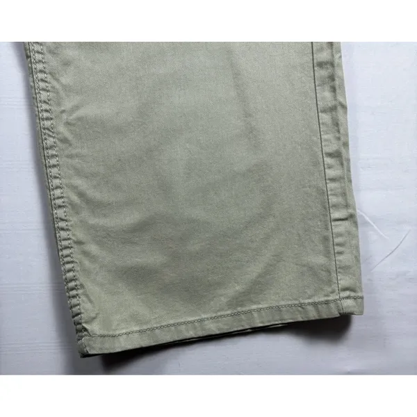 H&M Divided Womens Khaki Pants 5 pocket‎ style casual travel wide leg 4 NWT - Image 5