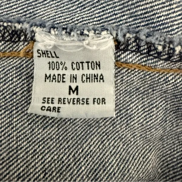 Vintage 90s Riviera Blue Denim jean Jacket with embroidery - Image 9