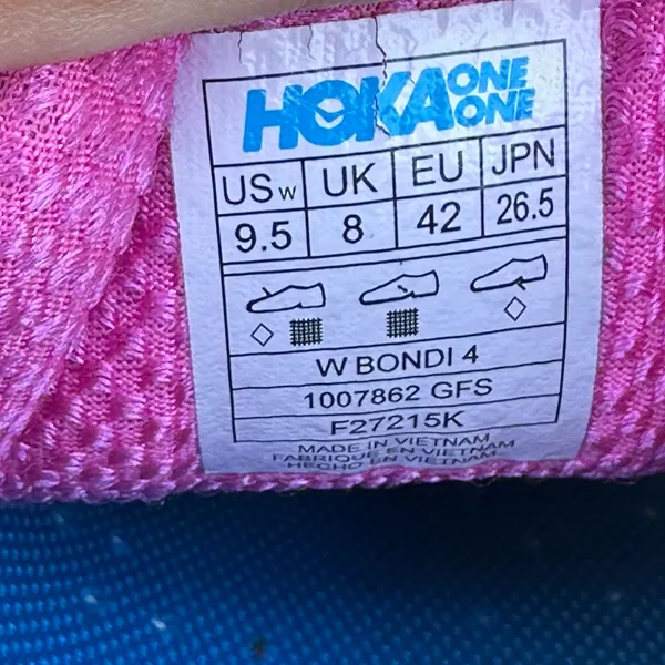 Hoka Women's Gray and Pink Sneakers - Image 8