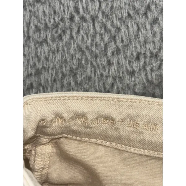 American Eagle Jeans Women‎ 4 Mom Straight Leg Cream Minimalist Academia Neutral - Image 7