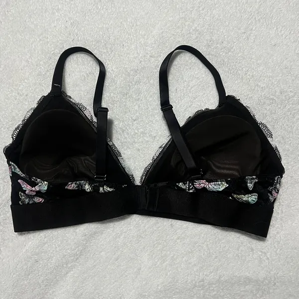 PINK Victoria's Secret Butterfly Wireless Bra Large - Image 5