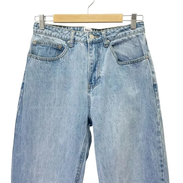 Princess Polly High Rise Straight Leg Stovepipe Jeans Light Wash Women’s Size 6 - Image 4