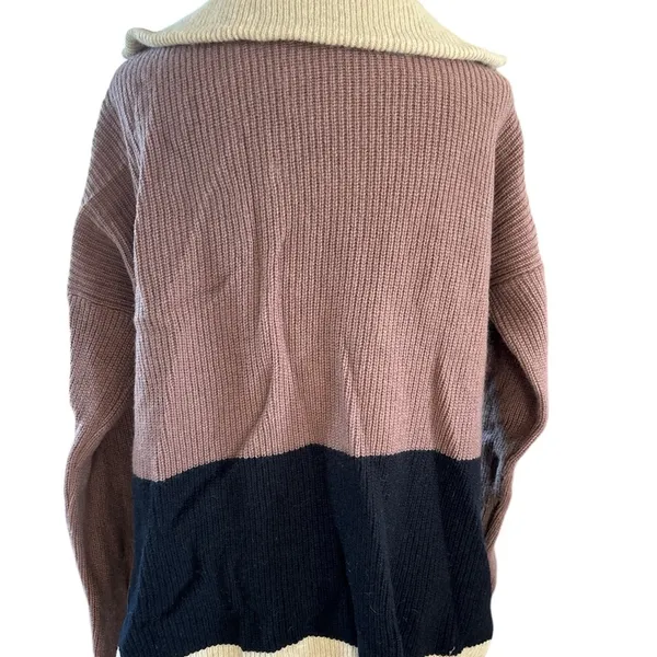 Madewell Glenbrook Half-Zip
Colorblock Pullover Sweater, - Image 4