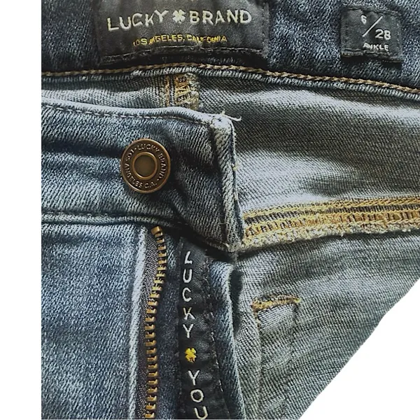 Lucky Brand🍀 Size 6/28 Bridgette Ankle Skinny Jeans Medium Wash. 1990 - Image 4