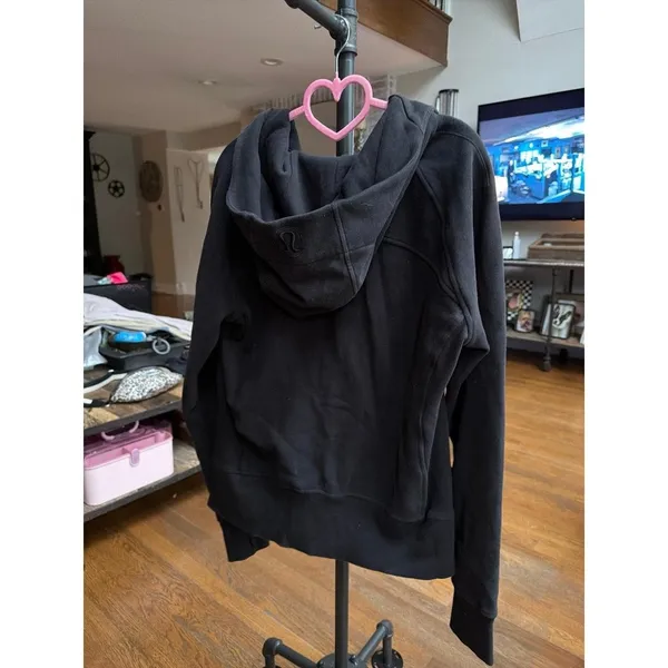 Lululemon Scuba Full-Zip hoodie black woman's 14 - Image 4