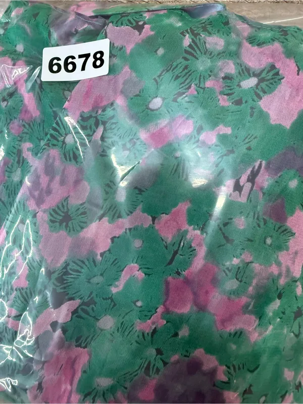 Gryphon Pink Blue‎ Green Floral Mini Dress size small - Image 8