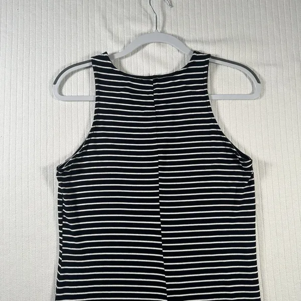 Aeropostale Women’s Size Large Black White Striped Sleeveless Mini Dress - Image 8