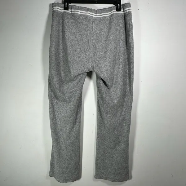 NYL New York Laundry Womens Gray‎ Wide Leg Sweatpants Striped Waist Drawstring M - Image 2