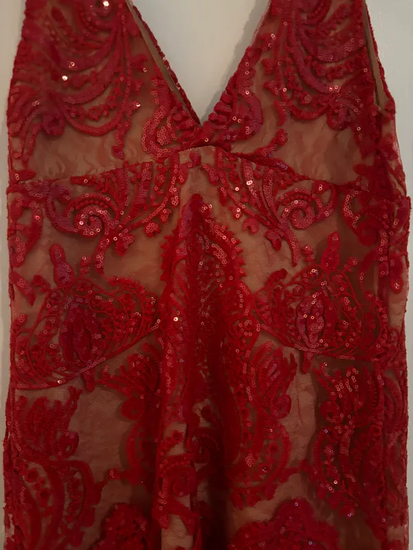 Red Sequin Dress 2 - Image 5