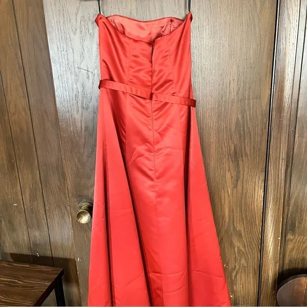 Gunne Sax Jessica McClintock Dresses | Jessica McClintock Red Long Dress - Image 4