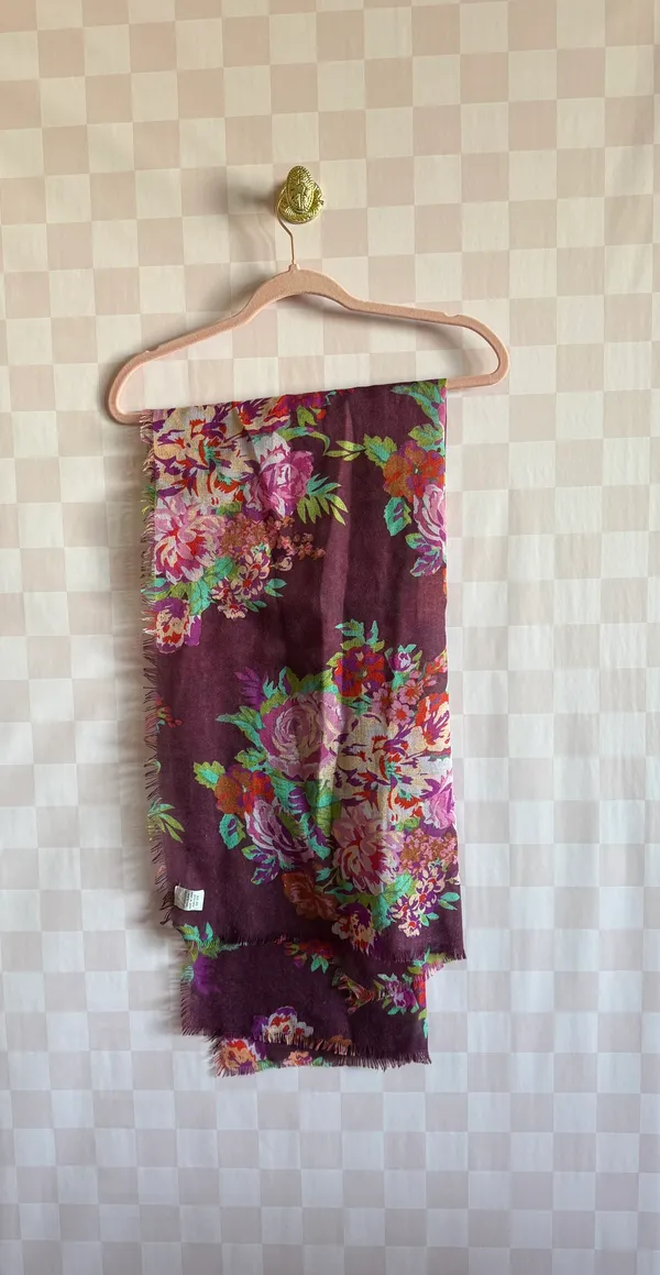 Floral Scarf Multi - Image 3