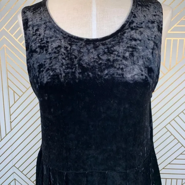 Minkpink Clean Little Black Velvet‎ Dress Sheer - Image 4