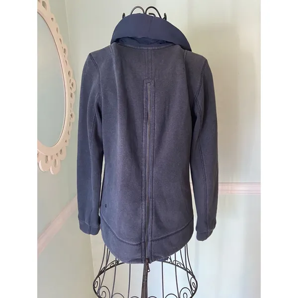 Lululemon Size‎ 6? Small Inkwell Navy Blue En Route Jacket Full Zip - Image 6