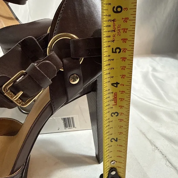 Michael Kors Rare Shoes Womens 8 Mocha Brown Fashion 4” Heels Dress In Box - Image 7