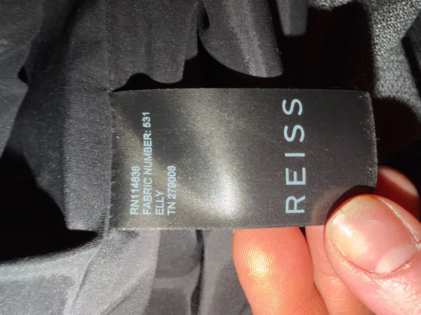 Reiss Elly Gray Pencil MIDI Skirt Size 8. - Image 6