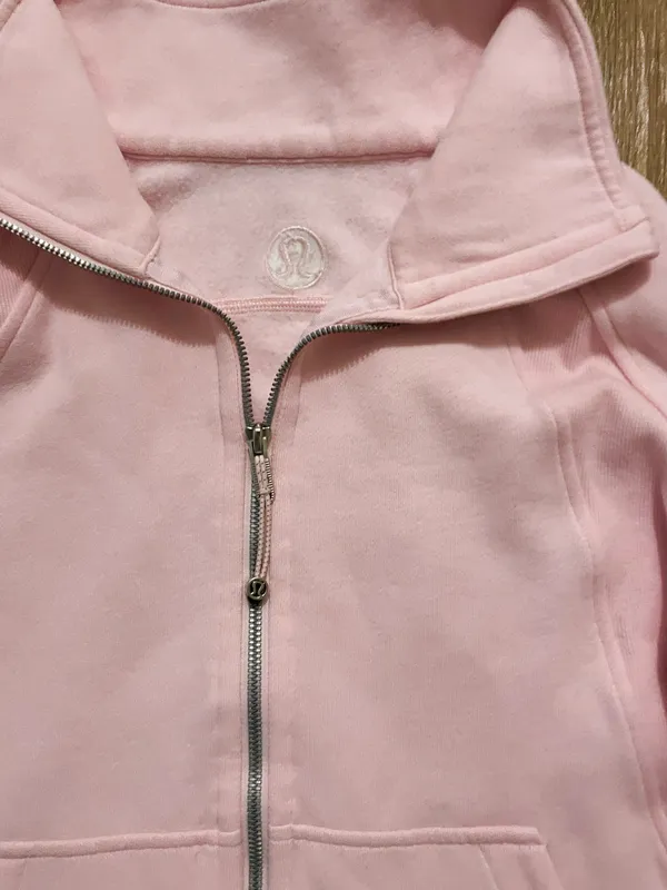 Lululemon Strawberry Milkshake Scuba Oversized Funnel Neck Full Zip - Image 4