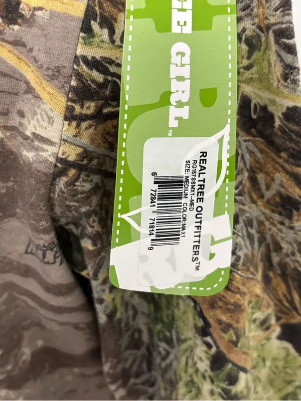 Realtree Outfitters Women’s M Camo MAX-1 Henley Top 3/4 Sleeve Hunting Shirt NWT - Image 3