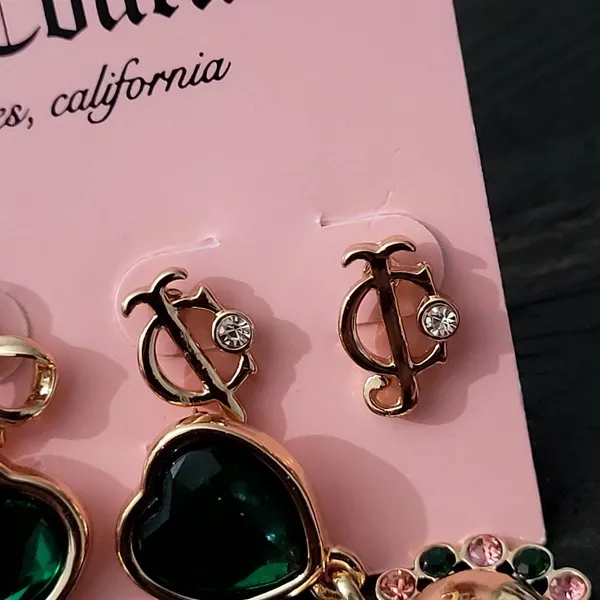 NEW Juicy Couture Cute Earrings Set of 3 - Image 4