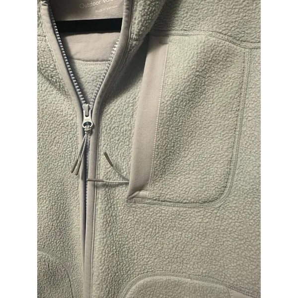 Outdoor Voices Blue Primo Fleece Zip Up Jacket Womans Size Small - Image 3