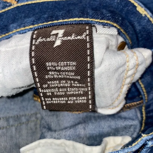 7 For All Mankind The Lexie Petite Women's Blue Jeans Size 25 - Image 6