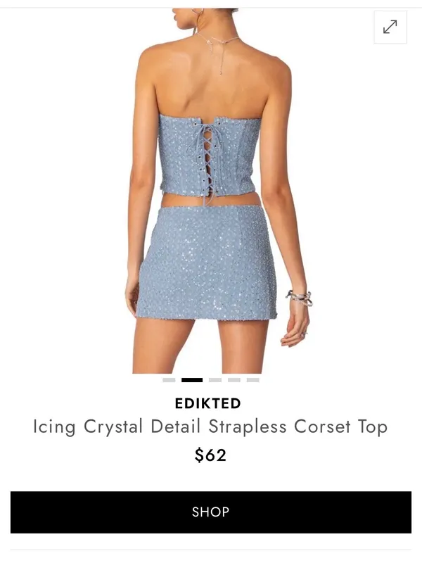 Edikted matching corset and mini skirt  - Image 3