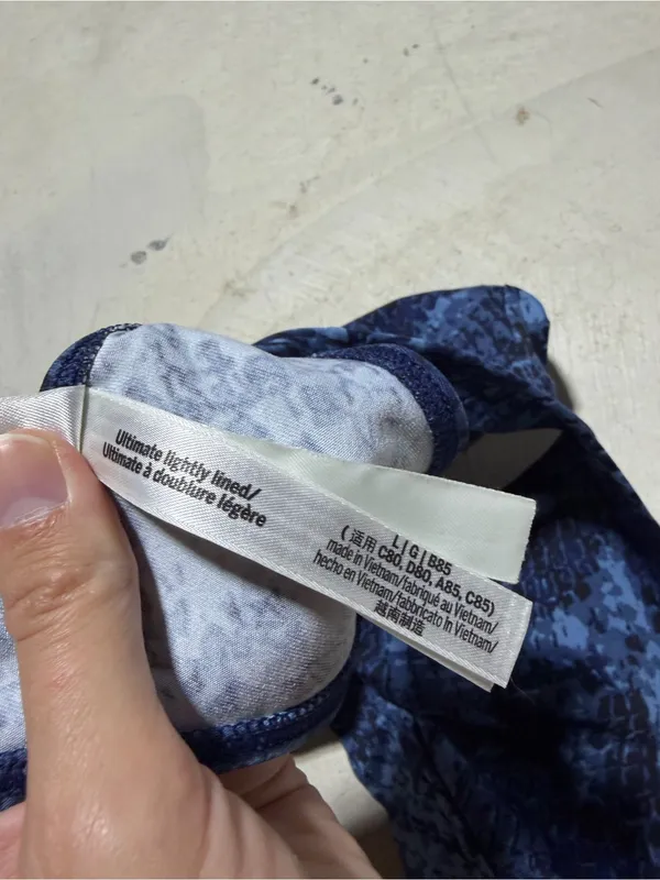 Victoria’s Secret pink ultimate Navy Blue Sports Bralette lightly lined large - Image 4