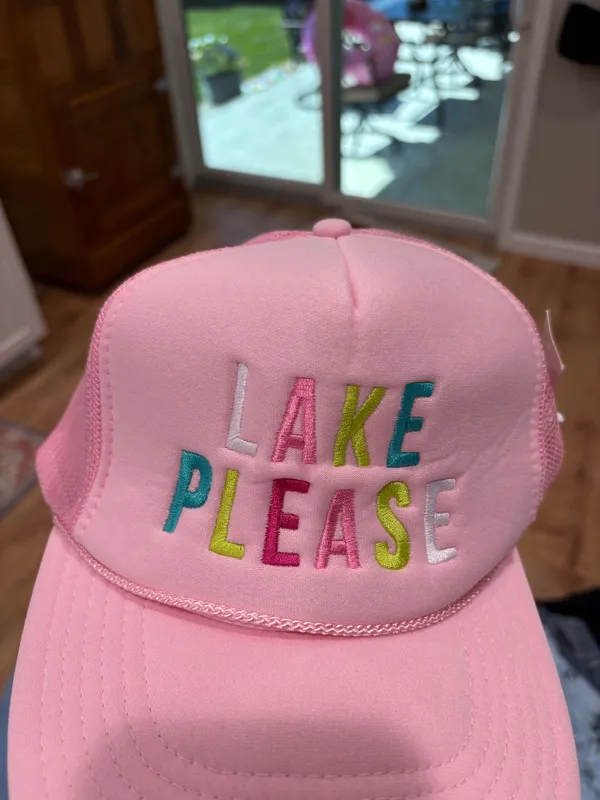 Lake please trucker hat Pink - Image 2