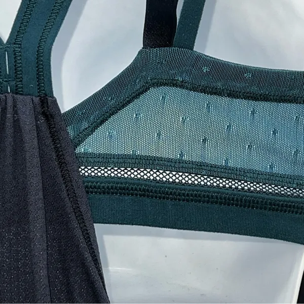 Lululemon Athletica Women’s Deep Blue Tank Top w/Teal Built in Bra-Size 8 - Image 7