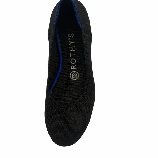 Rothy’s The Flat Black Round Toe Slip On Size 6 Knit Comfort Classic‎ Washable - Image 10