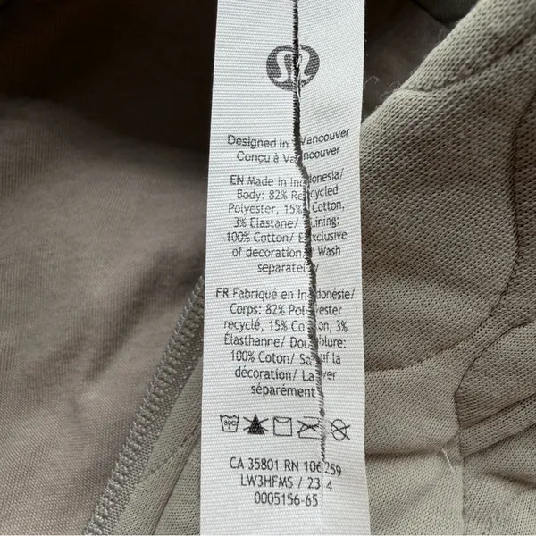 Lululemon Quilted Bomber Jacket Women’s 2 Riverstone Sage Green Cropped LW3HFMS - Image 11