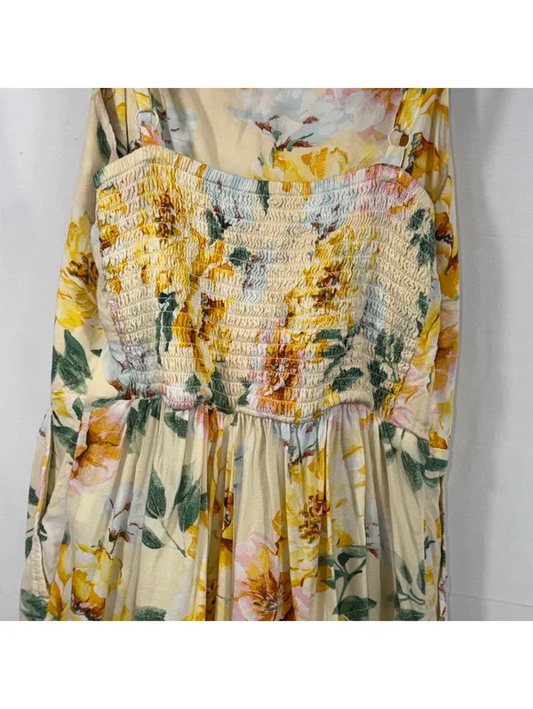 Old Navy XS Yellow Floral Cami Romper - Image 7