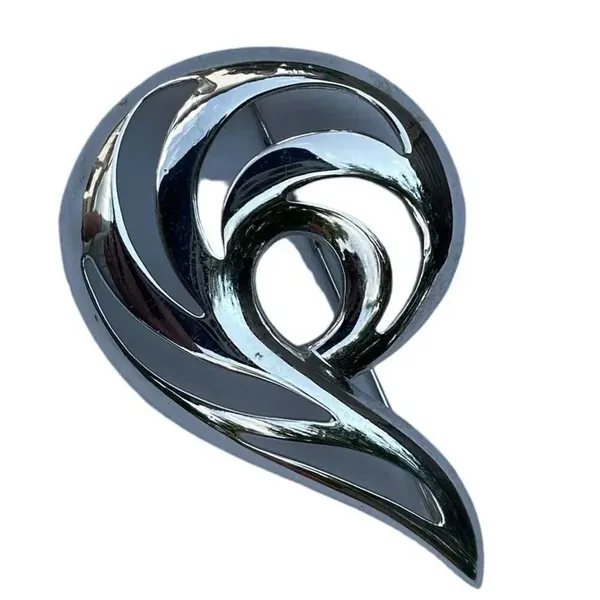 Vintage shiny Monet swirl brooch. Large - Image 2