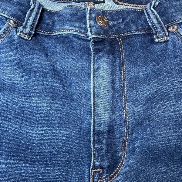 American Eagle Womens Size 12 High-Rise Skinny Kick Jeans Raw Hem Stretch Denim - Image 14