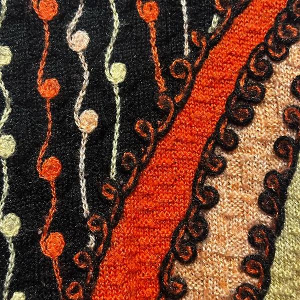 Vintage‎ retro sweater knit size m/l embroidered - Image 4