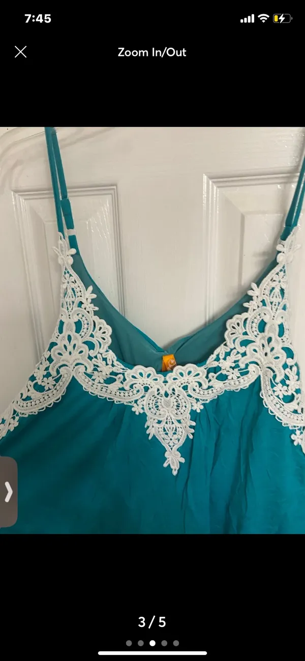 Turquoise maxi dress Blue Size XL - Image 3