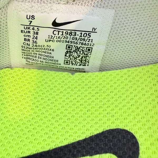 Nike Woman's Waffle‎ Racer Crater Sneaker in Coconut Milk Size 7 - Image 5