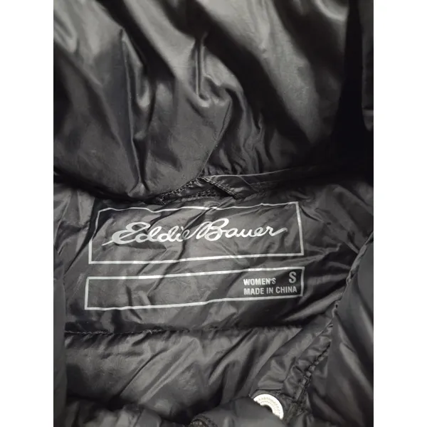 Eddie Bauer Women’s 700 Fill Power Goose Down Vest Black Small Puffer - Image 4