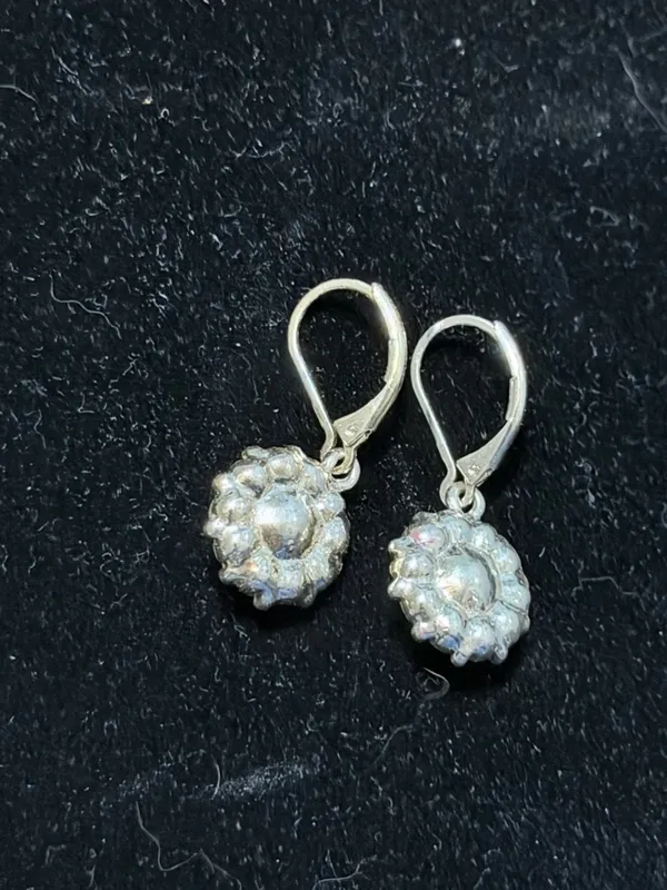 Crystal Halo Drop Earrings - Image 5