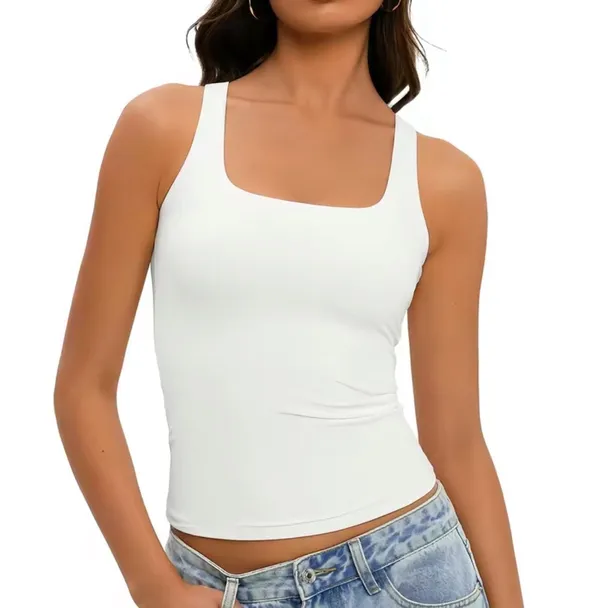 WIETRY Women's White Tank Top - Image 5