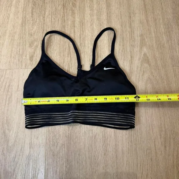 Size S- Nike black strappy sports bra. PRE OWNED - Image 5