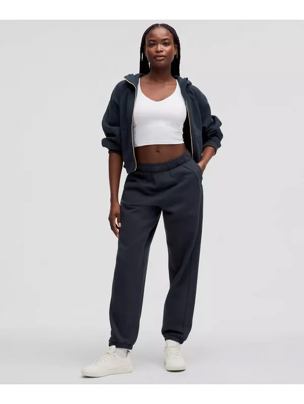 Lululemon Scuba Mid-Rise Oversized Jogger Black M LW5GI0S Sweatpants - Image 4