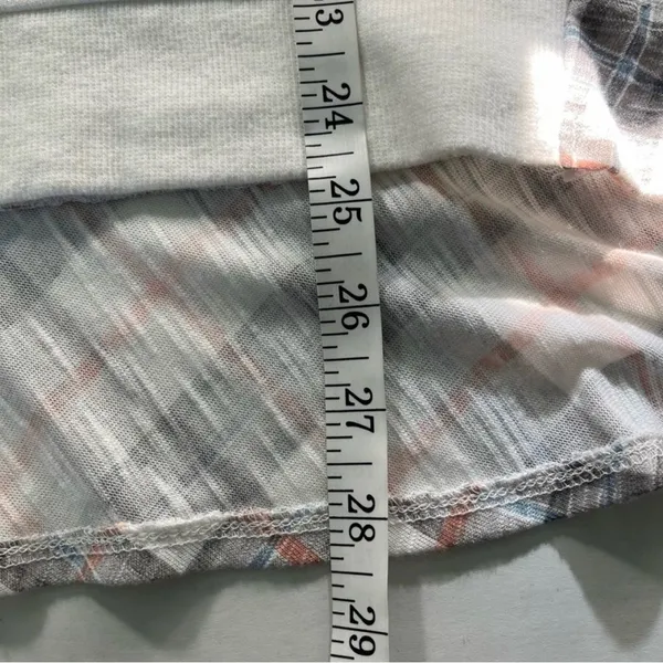 Boutique Mixed Media Striped Top XL Cotton Blend Cuffed Long Sleeve EUC - Image 14